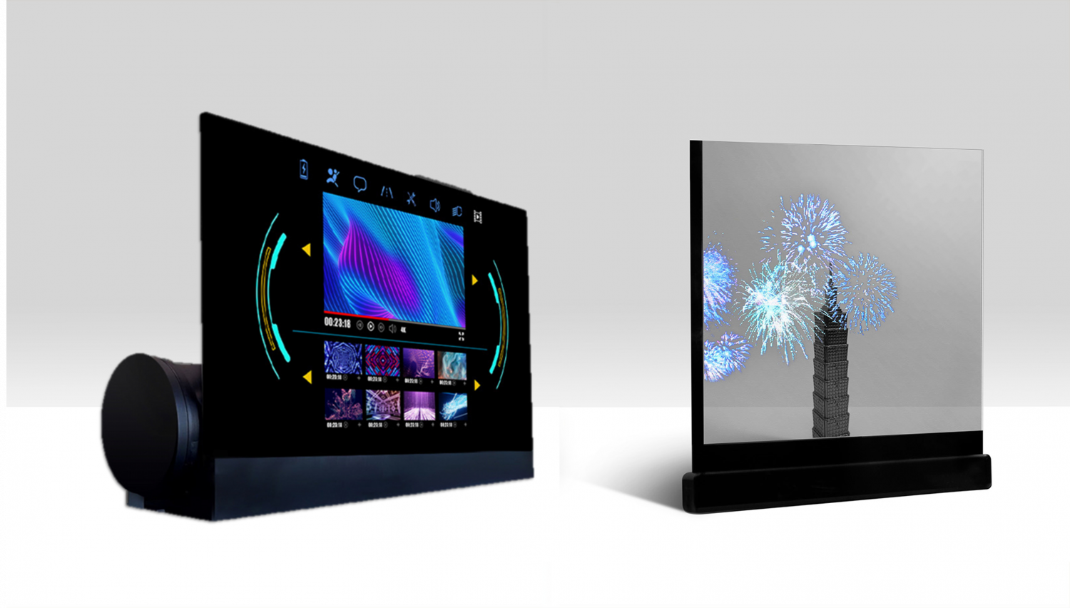 可捲式、折疊性、高透明